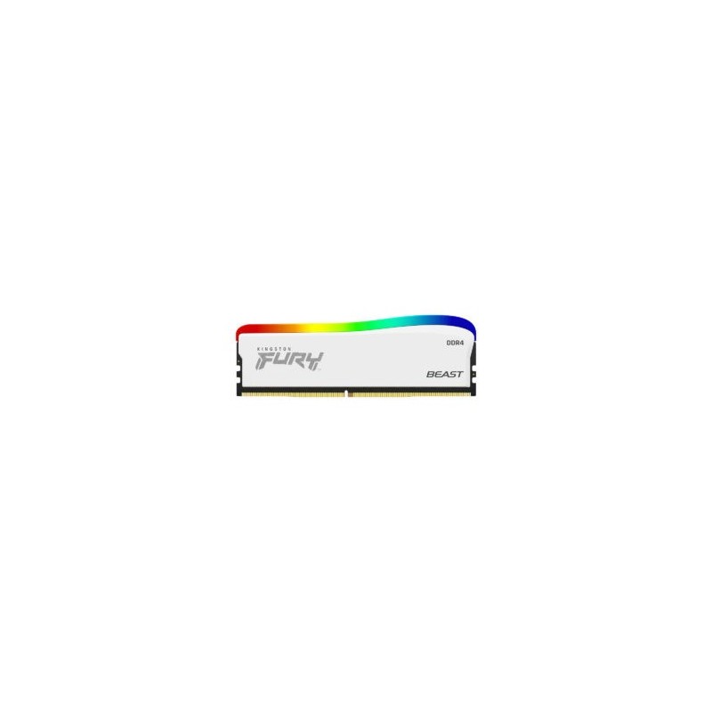 Memoria Kingston DDR4 16GB 3600MHz Fury Beast White RGB