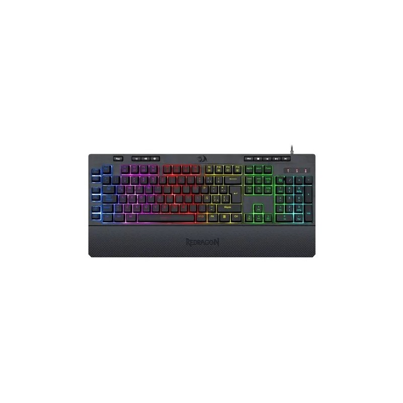 Teclado Redragon Shiva Black Spanish K512RGB-1-SP