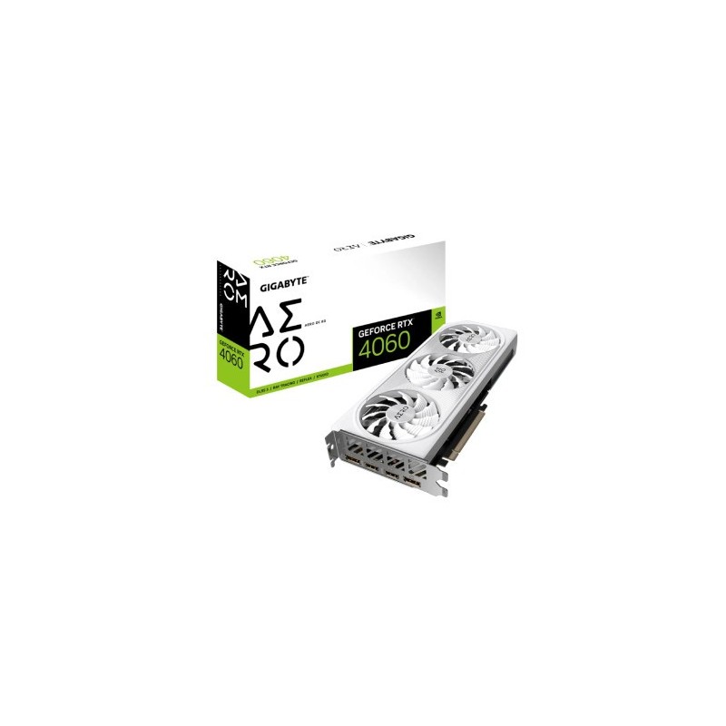 Placa de Video Gigabyte RTX 4060 Aero OC 8GB