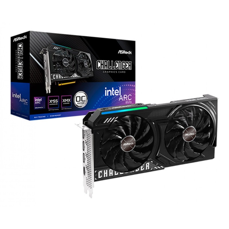 Placa de Video ASRock Intel Arc B570 Challenger 10GB