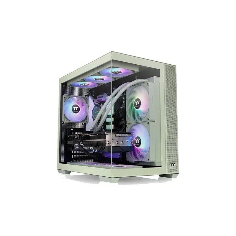 Gabinete Thermaltake View 380 Matcha Green ARGB Fan x4