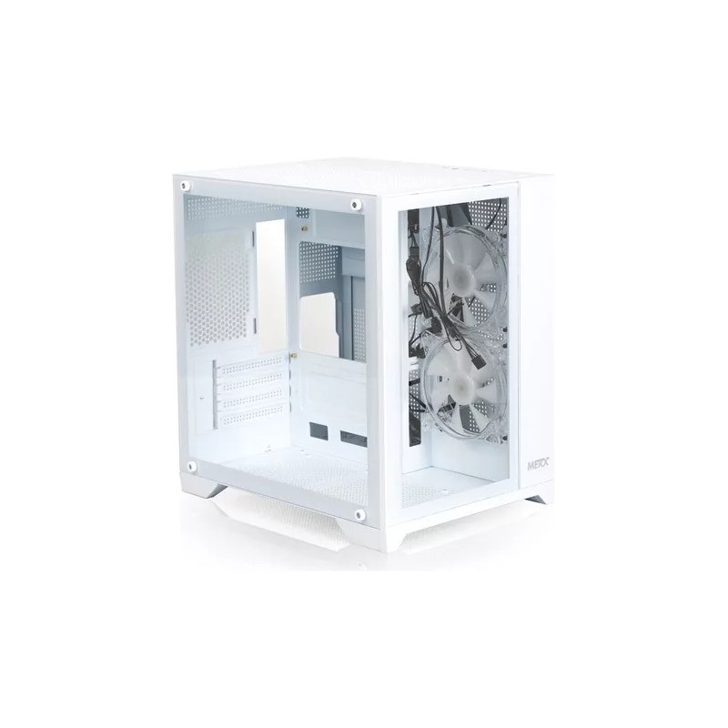 Gabinete Merx PB-100 Polar Bear White ARGB Fan x4