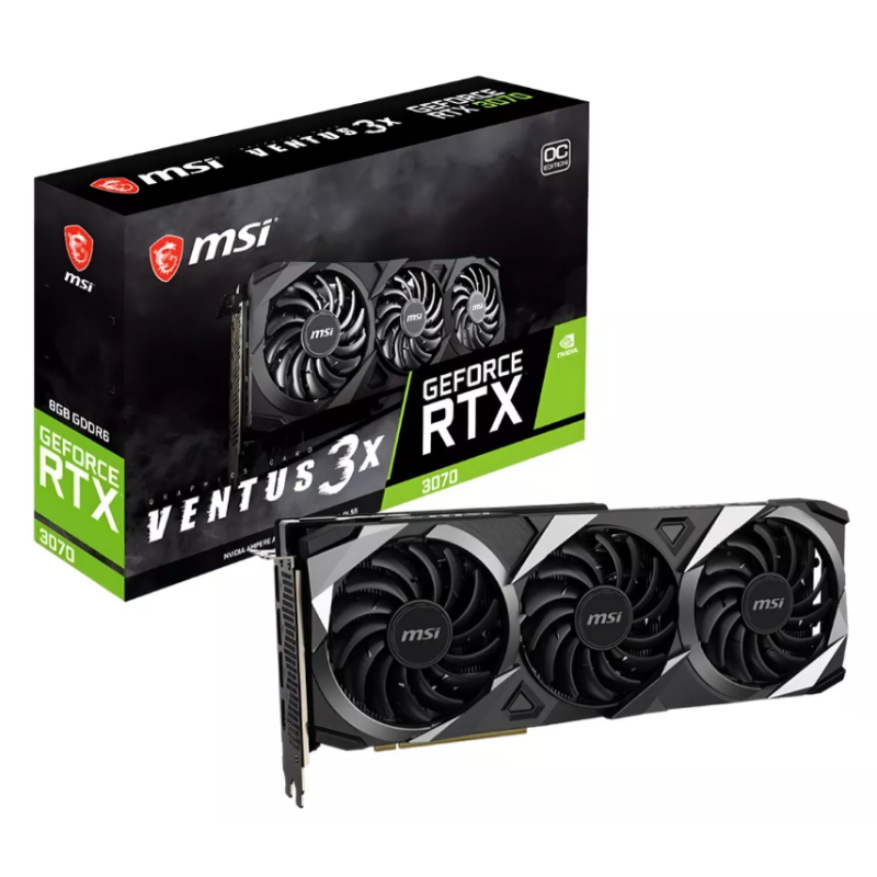 Placa de Video MSI RTX 3070 Ventus X3 8GB (Outlet)