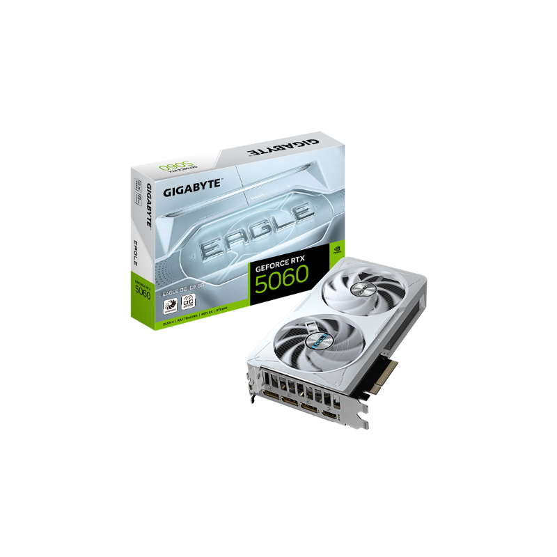 Placa de Video Gigabyte RTX 5060 Eagle Ice OC 8GB