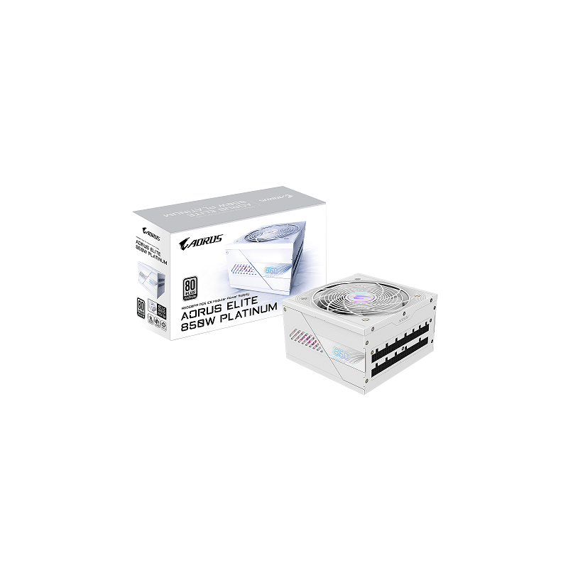 Fuente Gigabyte 850W Aorus Elite White 80+ Platinum Full Modular