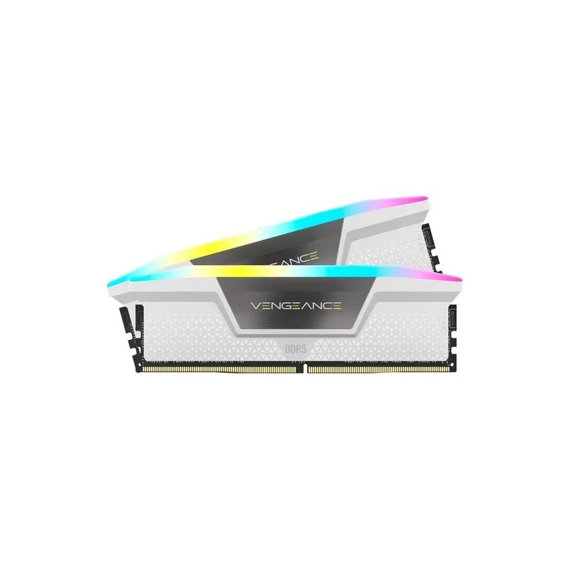 Memoria Corsair 64GB DDR5 6400MHz Vengeance RGB White CL32 (2x32GB)