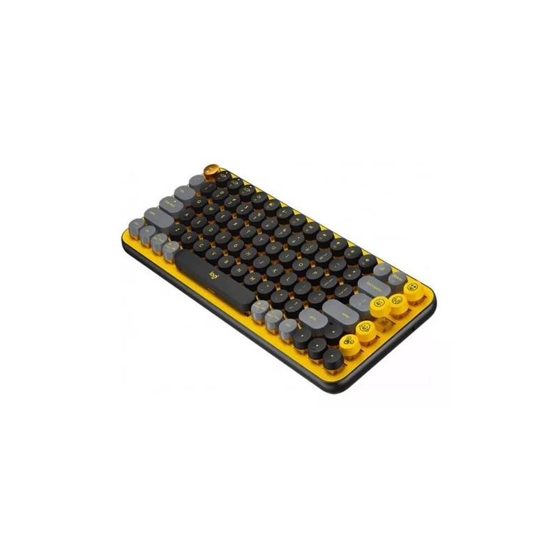 Teclado bluetooth Logitech Pop Keys Mecánico Yellow