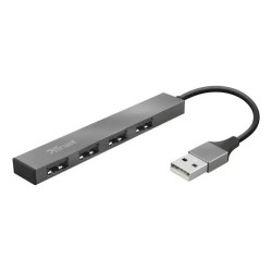 TRUST HALYX MINI HUB USB 4 PUERTOS ALUMINIO