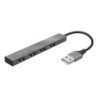 TRUST HALYX MINI HUB USB 4 PUERTOS ALUMINIO