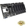 Motherboard BTC T37 PCI X6 Con procesador integrado y memoria ram 4GB