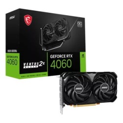 Placa de Video MSI RTX 4060 VENTUS 2X BLACK OC 8GB
