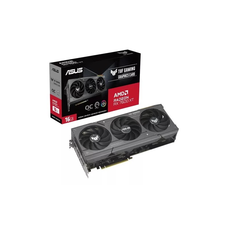 Placa de Video ASUS RX 7600 XT TUF Gaming OC 16GB