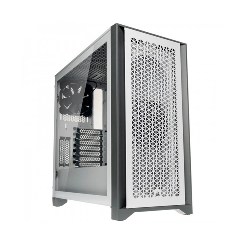 Gabinete Corsair 4000D Airflow Mid-Tower TG Fan x2 White
