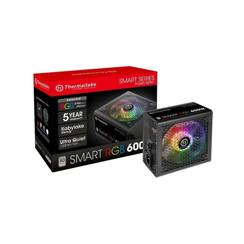 THERMALTAKE 600W SMART RGB 80 PLUS WHITE