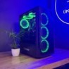 Gabinete Solarmax 8026 6 Coolers Rgb Vidrio Templado Color Negro
